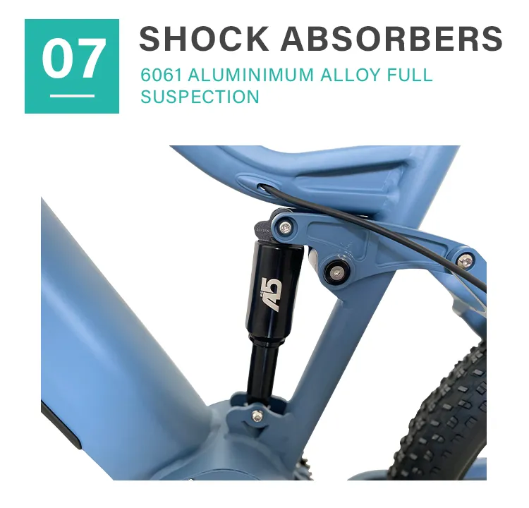 1000W Bafang G510 Ultra Ebike Full Suspension Electric Bike