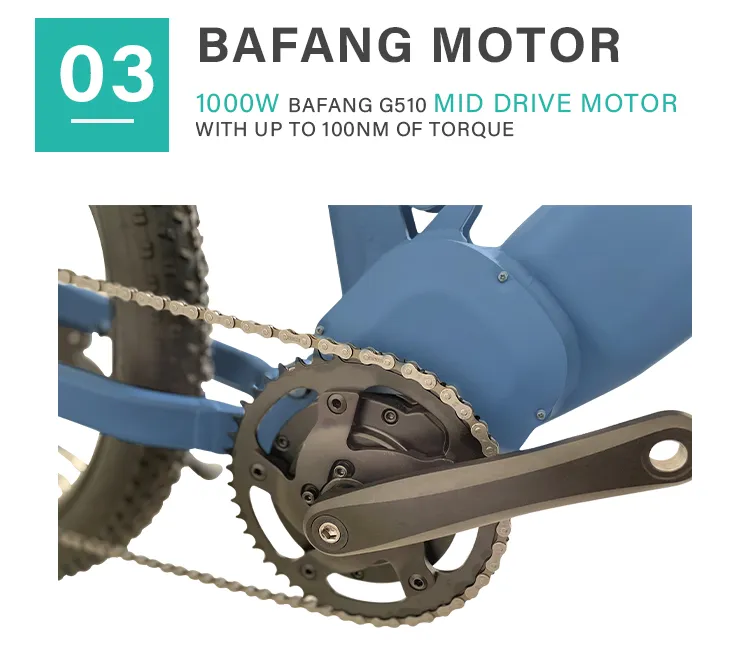 1000W Bafang G510 Ultra Ebike Full Suspension Electric Bike