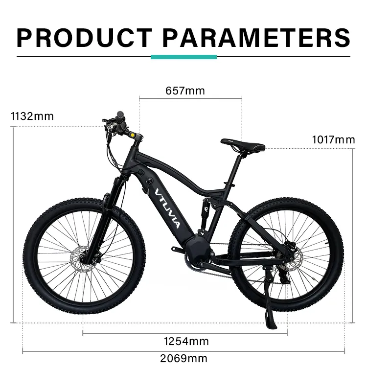 1000W Bafang G510 Ultra Ebike Full Suspension Electric Bike