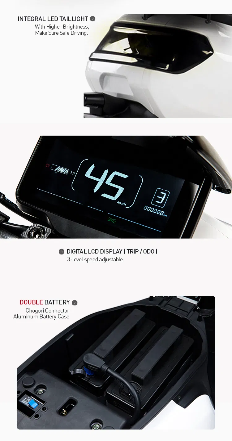 2 Wheel EEC Delivery Electric Scooter for Adults Cheap Price 3000W