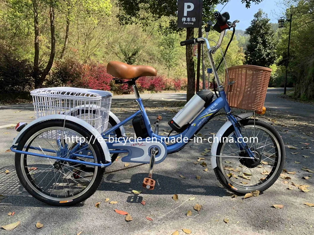 20" Three Wheels Tricycle Lithium Battery Electric Tircycle for Old Men