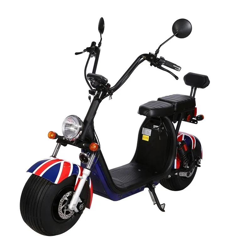 2021 Dh0502 The Most Popular Fat Tire Two Wheel Halley Scooter Electric Citycoco