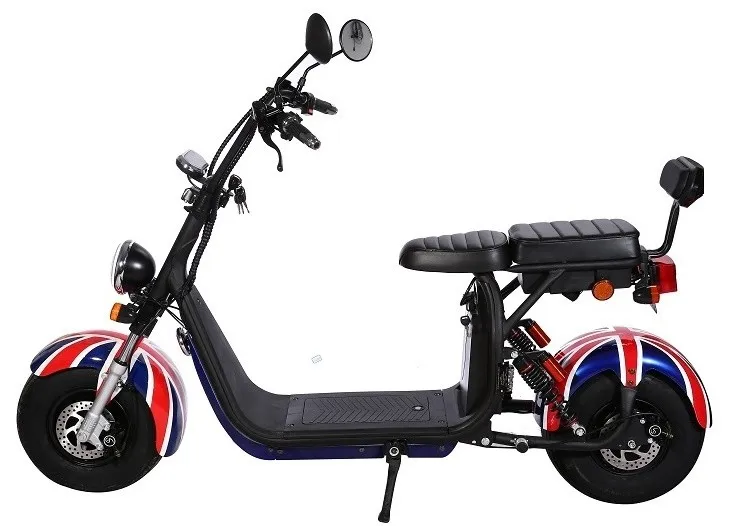 2021 Dh0502 The Most Popular Fat Tire Two Wheel Halley Scooter Electric Citycoco