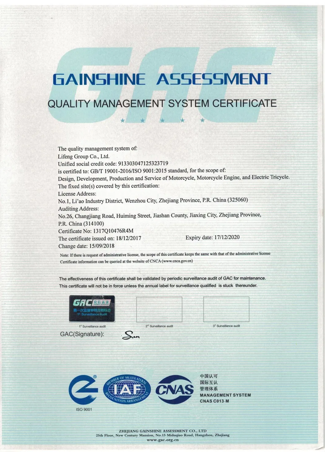 4 Wheel EEC L6e Approval 3 Seat Iron Lithium Battery Electric Car