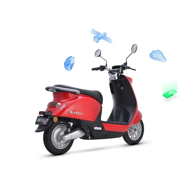 500W 60V/20ah Motor Electric Scooter Bike Moped with Pedals for Adult