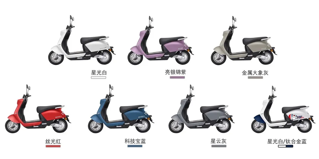 500W 60V/20ah Motor Electric Scooter Bike Moped with Pedals for Adult