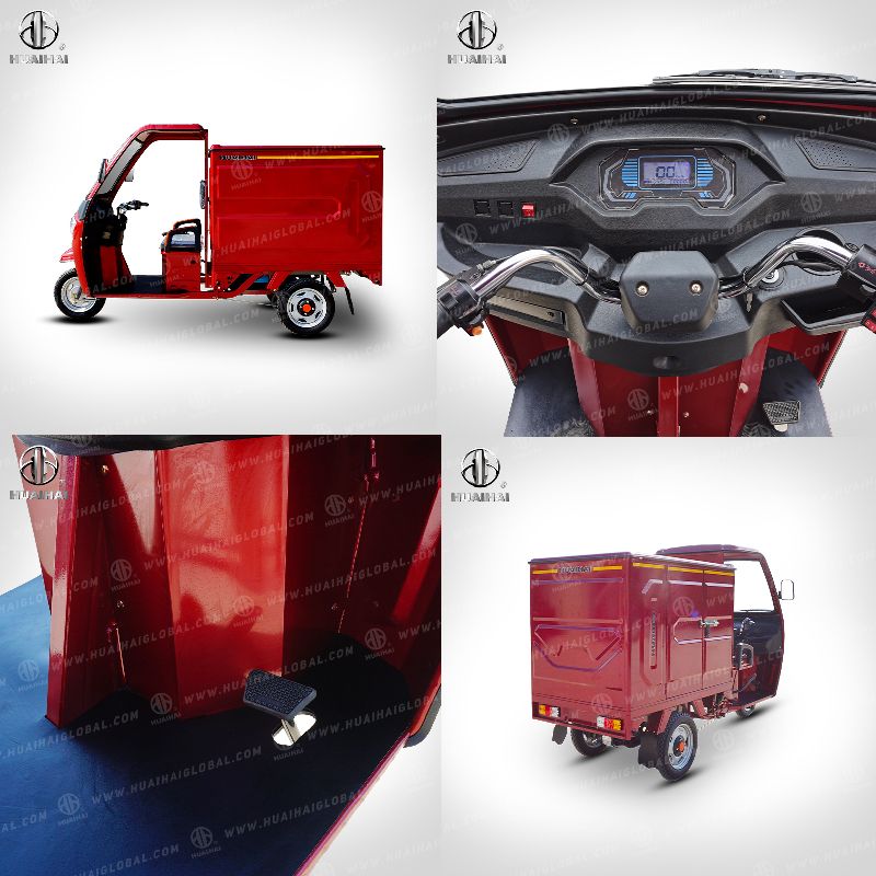 60V24 Tubes 2 Sets Battery Electric Tricycle for Delivery