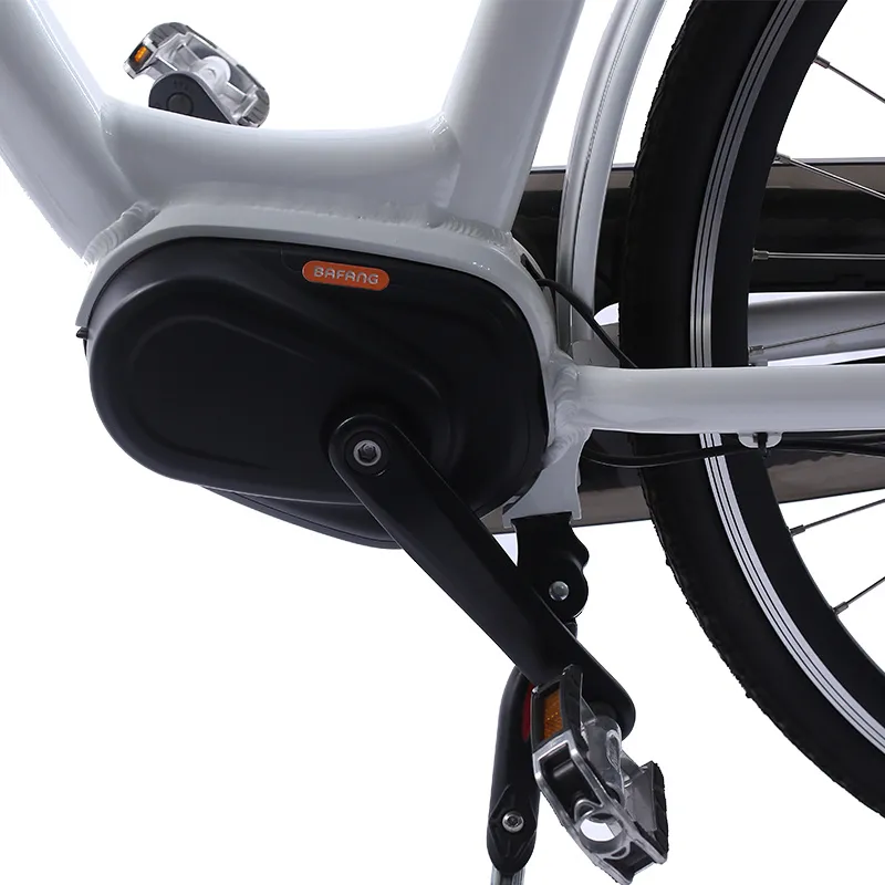 700c Tire M400 500W Bafang MID Drive Electric Bicycle Inner 8 Speed Shimano Gear Shift