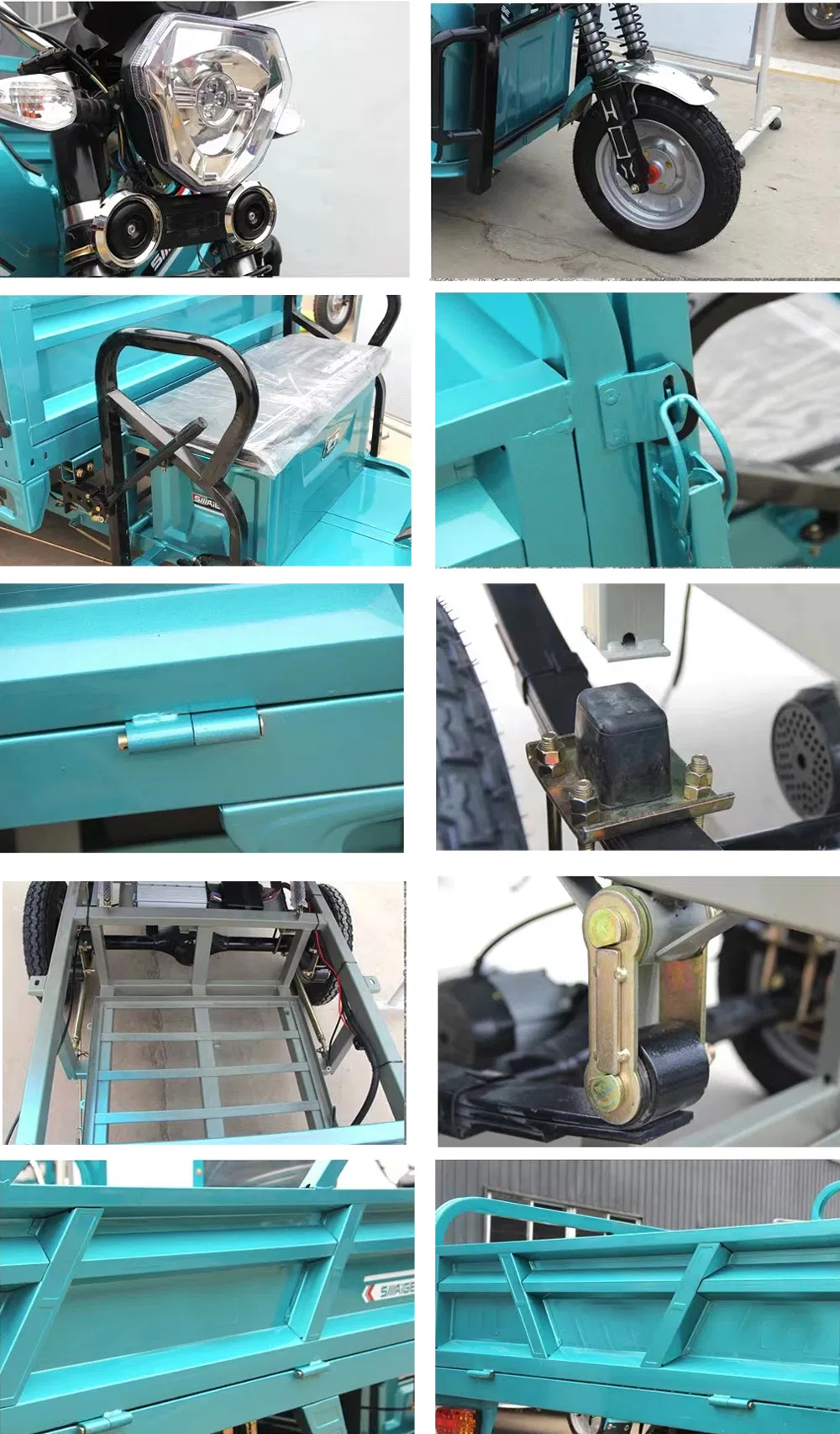 Al-A1~10 Electric Motorcycle Cargo Tricycle Electrical Tricycles Mini Cargo Truck