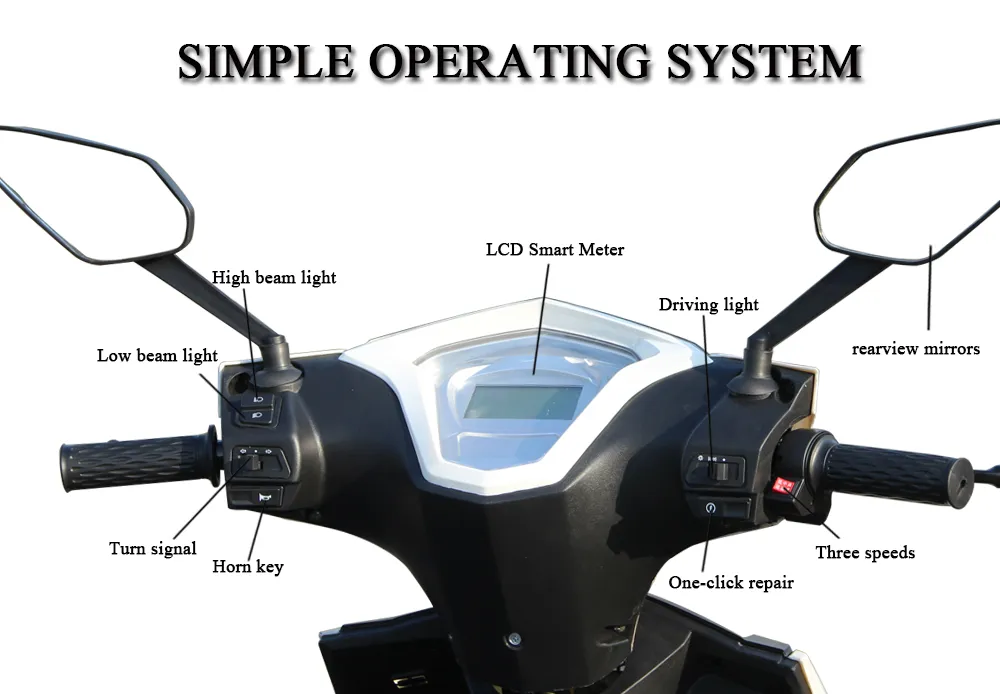 Battery Power 800 Watt Electric Scooter 50km