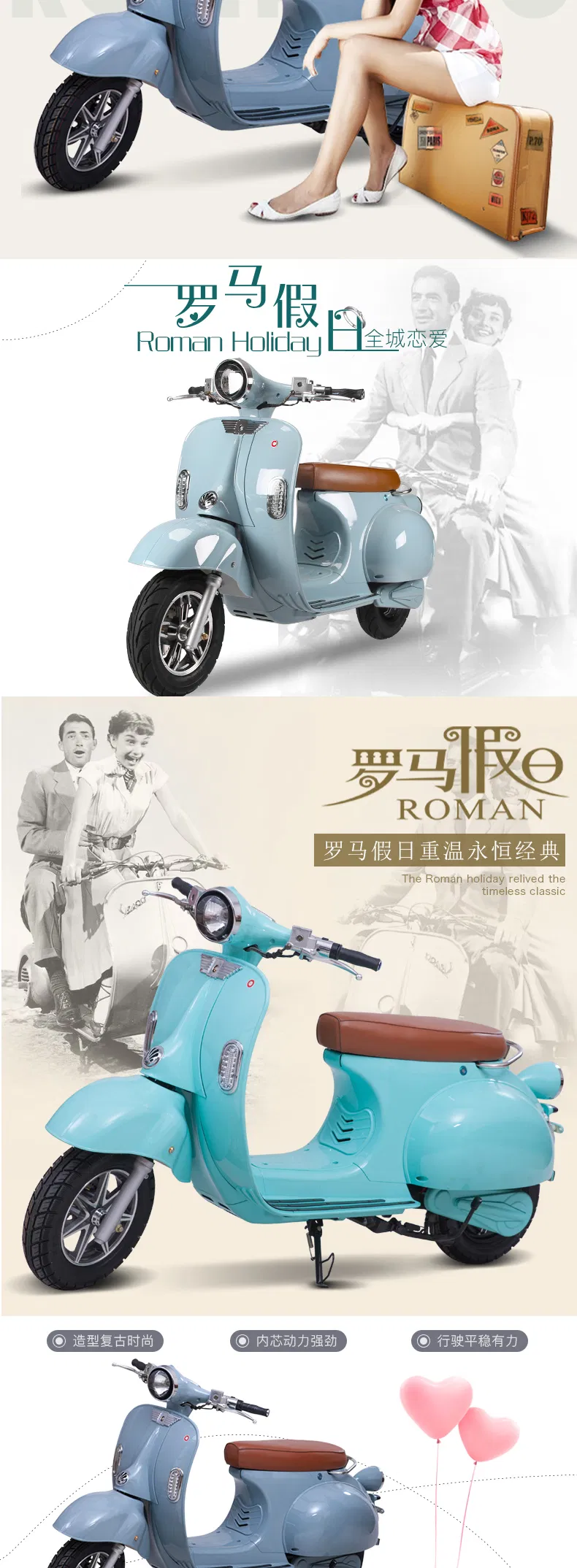 Best Seller 60V / 72V, 1500W Brushless Motor Moto Electric Scooter 2000 W for Girls