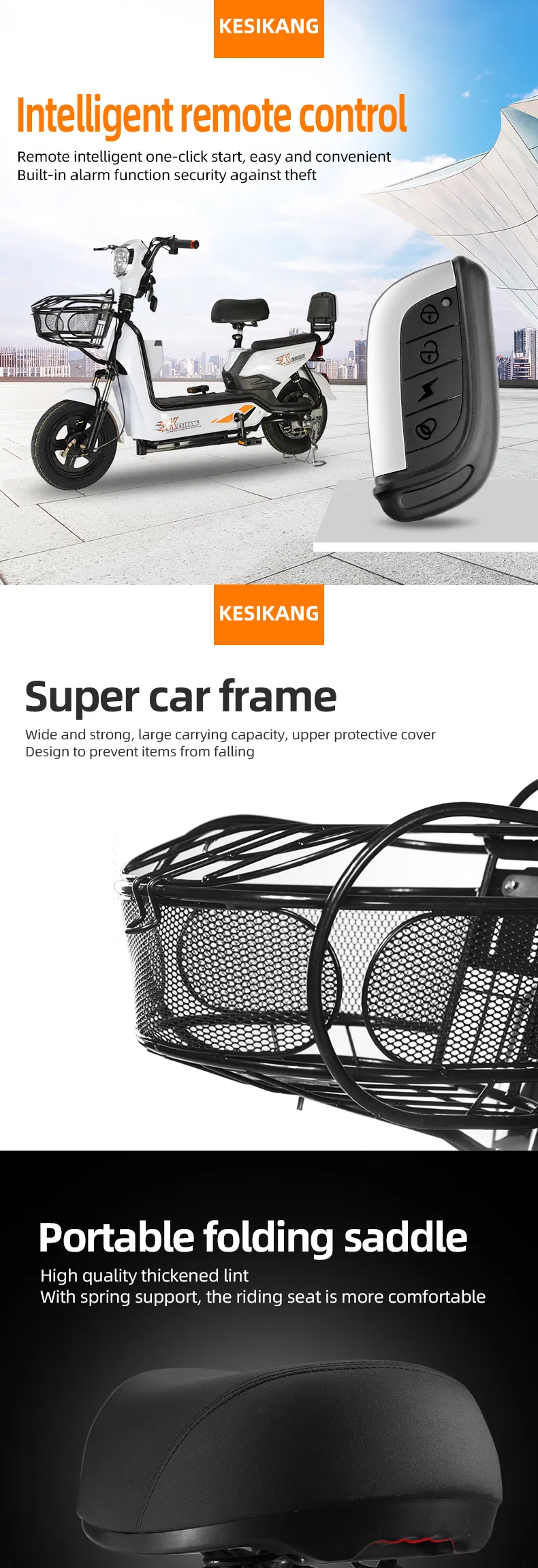 Brushless Motor Alloy Electric Bicycle Carton Brushless Offroad Electric Scooter Carton Electric Dirt Bike E-Bike