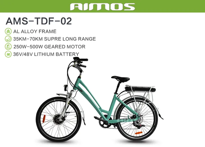 Ce 26" City Ebike Lady Electric Bicycle for EU Market