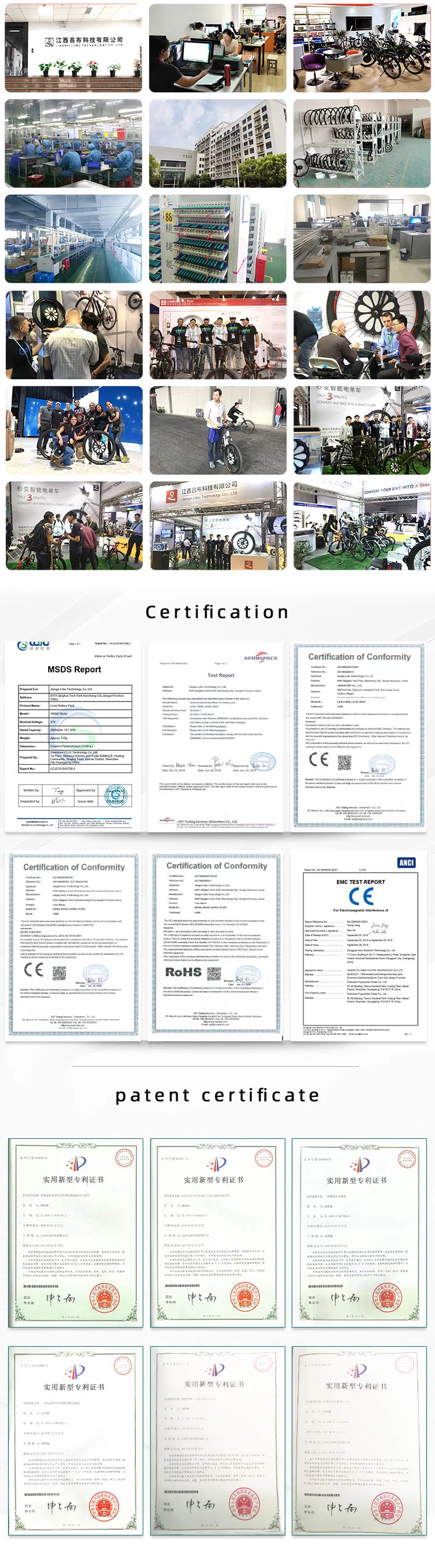 CE Approved 350W Ebike Wheel Kit with Sabvoton Sine Wave Programmable Controller