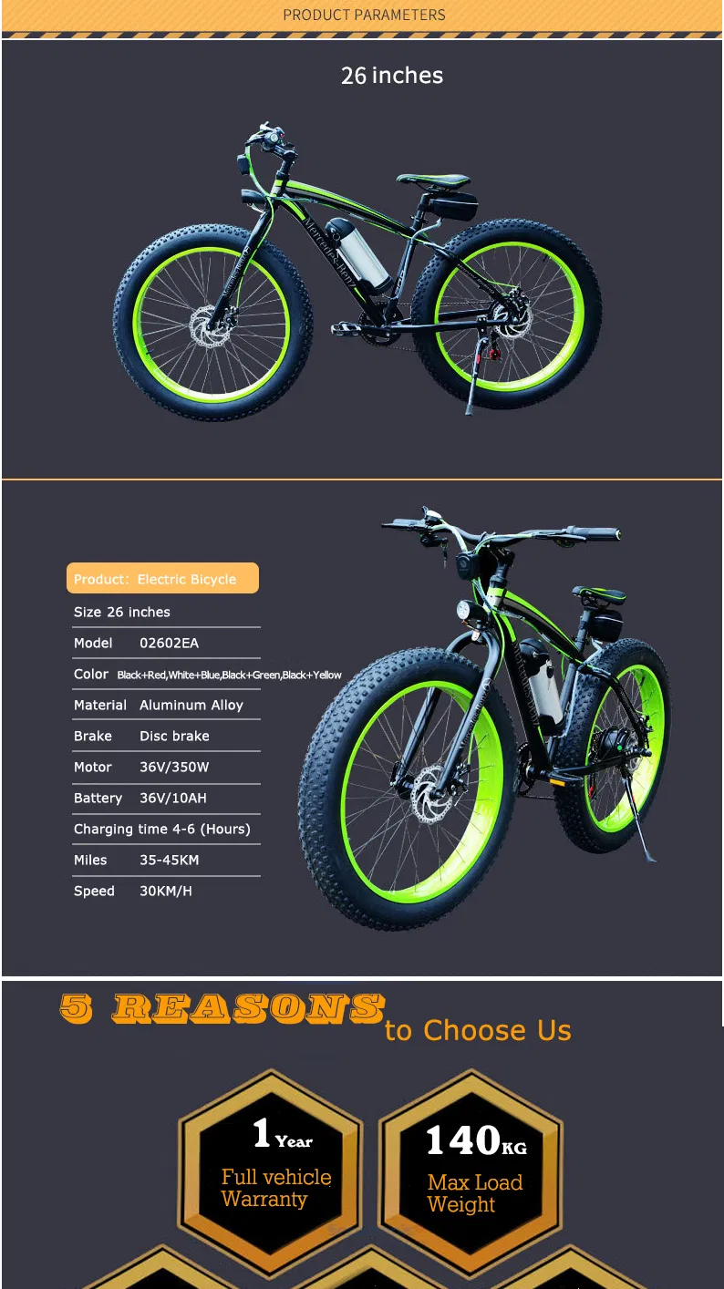 China Cheap Bike Electric Bicycle Fat Mountain Hub Motor Ebikes 500W 1000W Elektrikli Bisiklet Electric Byke Bicycle