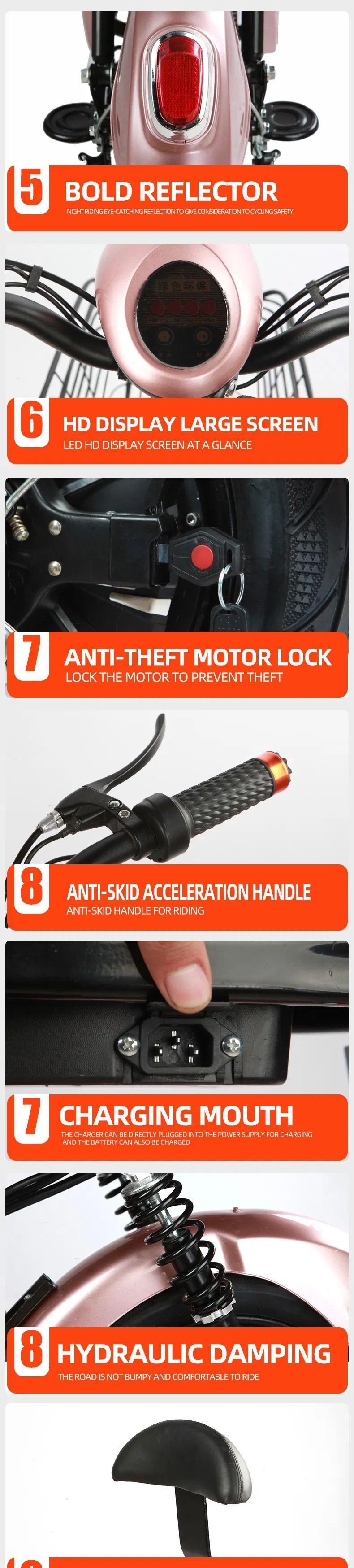 China Electric Bicycle Bike Kit 30km/H Electric Handicapped Scooter China China Electric Bike