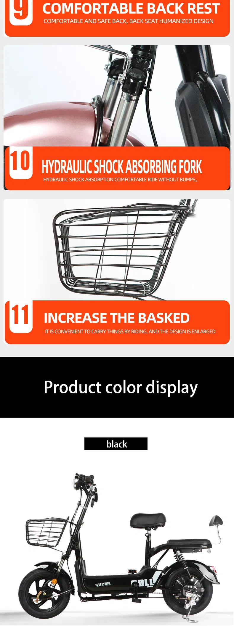 China Electric Bicycle Bike Kit 30km/H Electric Handicapped Scooter China China Electric Bike