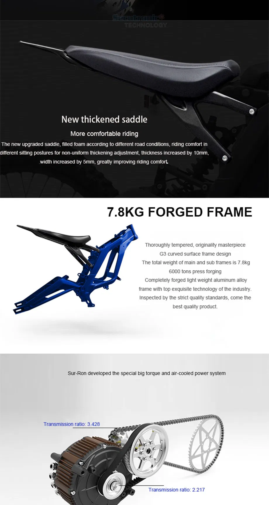 China Sur Ron Light Bee off-Road Dirt Bike Electric Motorcycle off Road 5400W Motor, E Bicycle for Sale Bicicleta