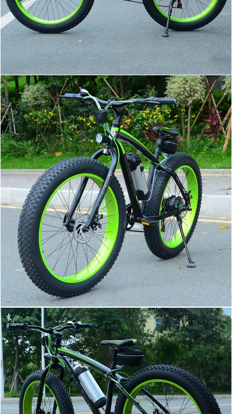 City Bike Electric Bicycle Alloy 26 Inch Motor Frame Power Battery Wheel Color Material