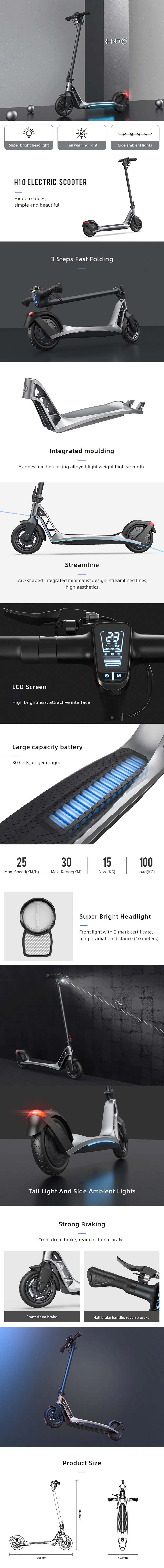 Compact Sharing Electonic Scooter for Short Distance with Built-in Iot