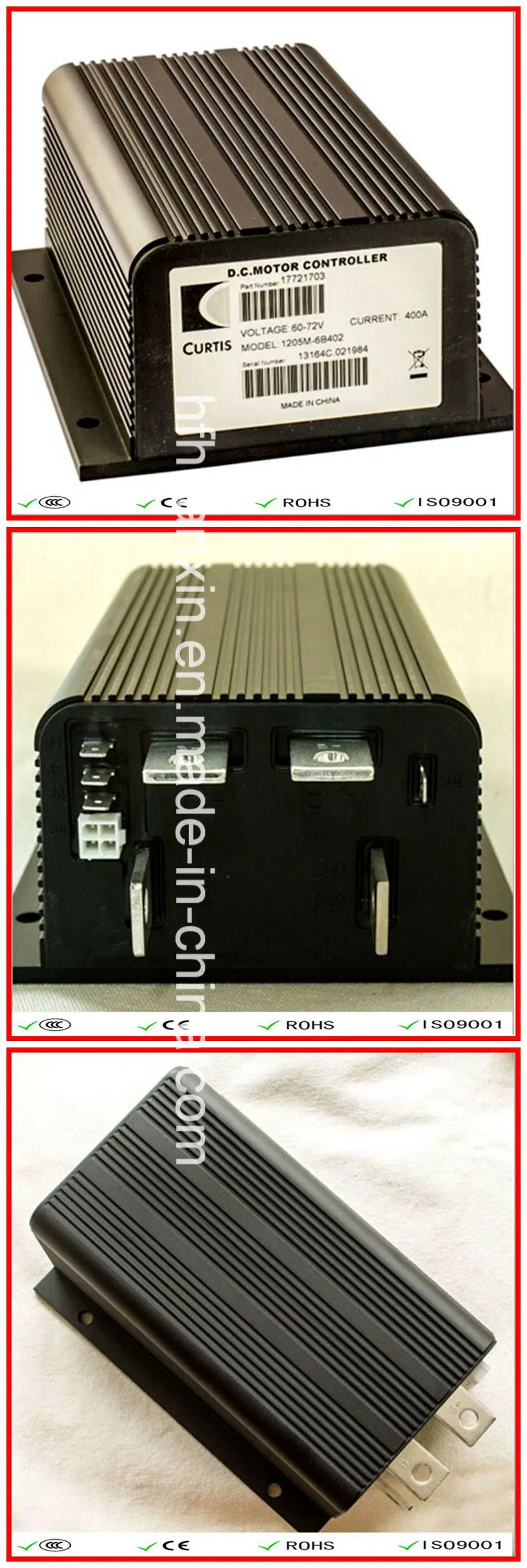 Curtis Speed Programmable DC Series Motor Controller 1204m-6301 48V/72V-325A for Sightseeing Bus & Car