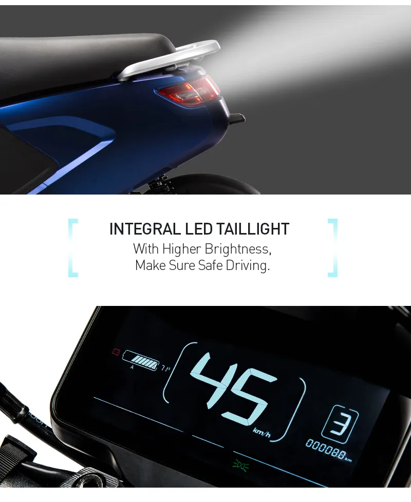 Customized Color of Electric Scooter with 1440W Motor and Double Batteries