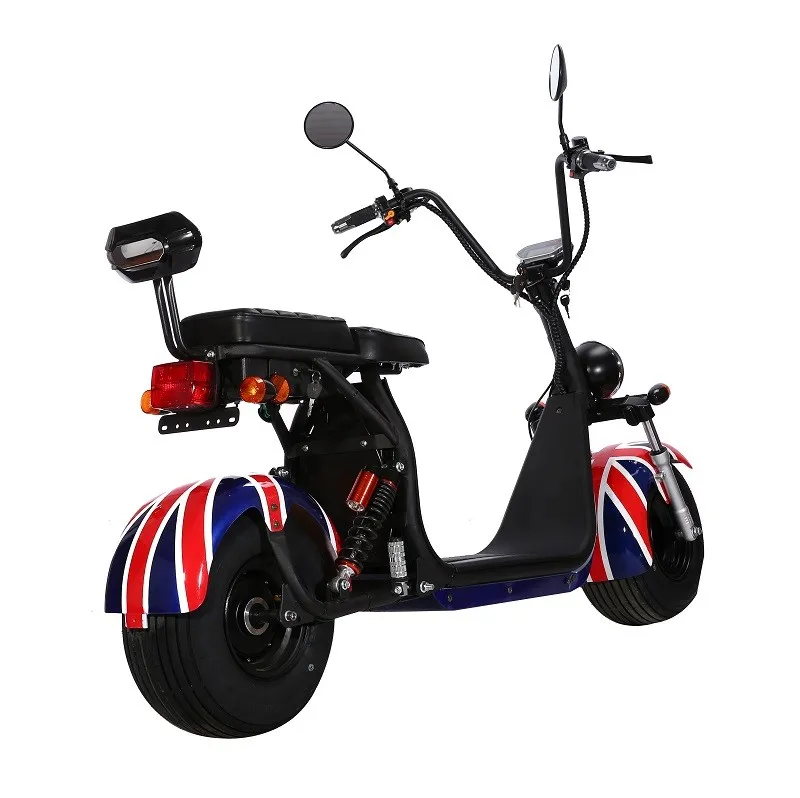 Dh0502 The Most Popular Fat Tire Two Wheel Halley Scooterelectric Citycoco