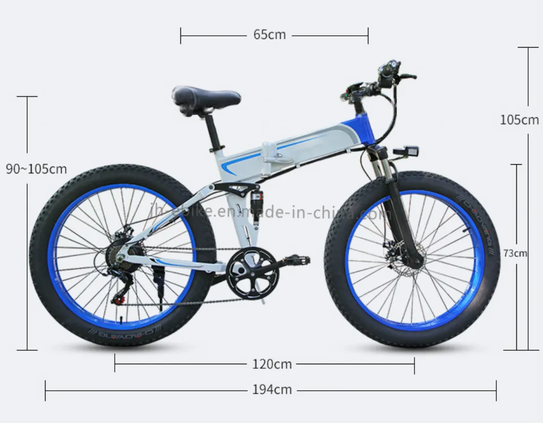 Dropshipping Cycle Fat Mountain Bikes Folding Ebike 350W Electric Bike Battery 48V
