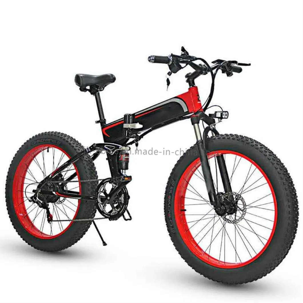 Dropshipping Cycle Fat Mountain Bikes Folding Ebike 350W Electric Bike Battery 48V