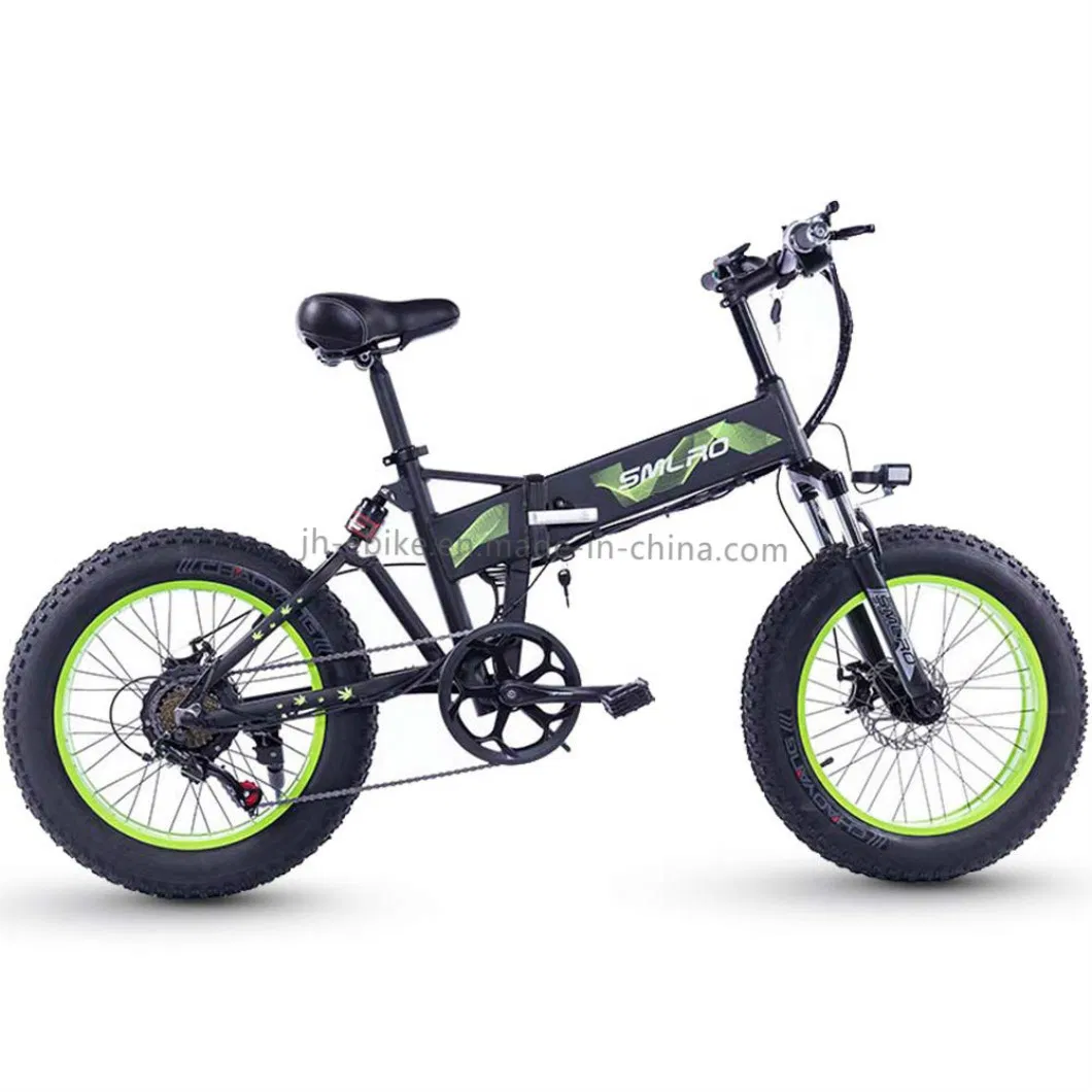 Dropshipping Foldable Bicycle Electric Bike Foldable 750W 48V Fat Tire Snow Bike