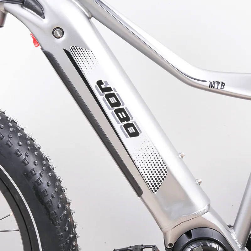 Dual Suspension Electric Fat Bike Bafang M600 MID Drive Sand Ebike Snow Bike