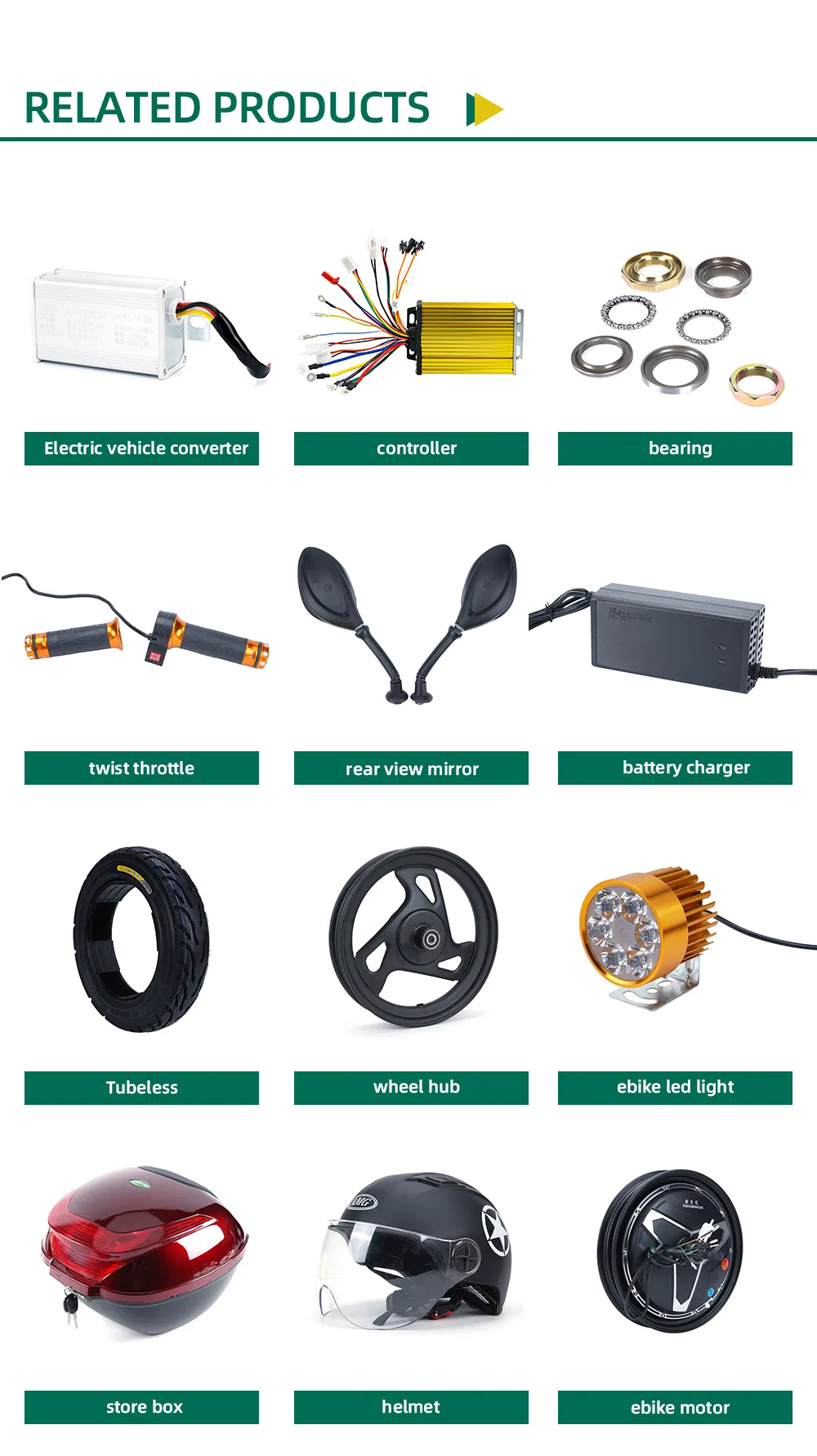 Ebike Hub Motor Electric Bike Kit Brushless Hub Motor Greenpedel 48V 450W Ebike Brushless Hub Motor Electric Bike Conversion Kit