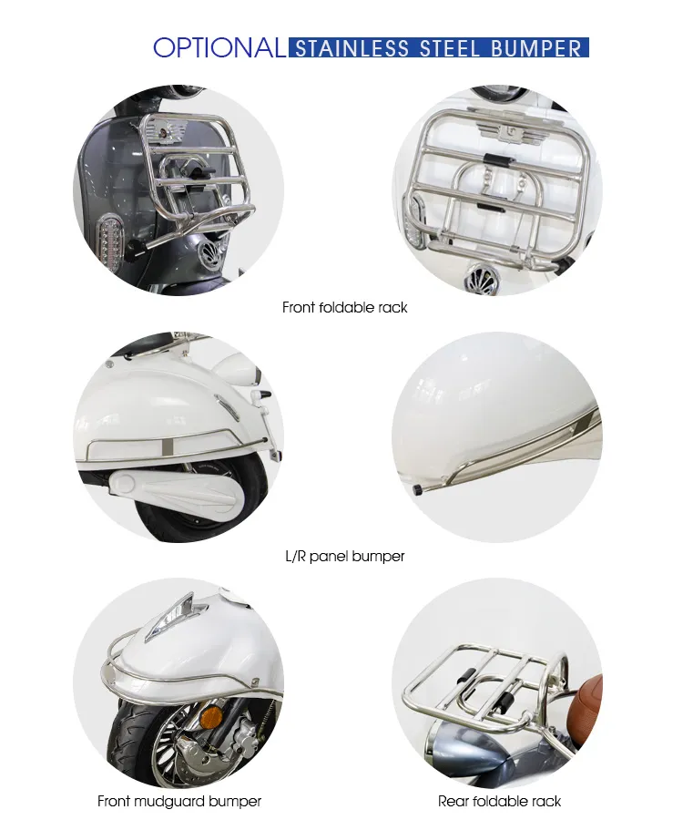 EEC Powerful 2000W High Quality Electric Motorcycle Vespa EV2000--Goldenlion