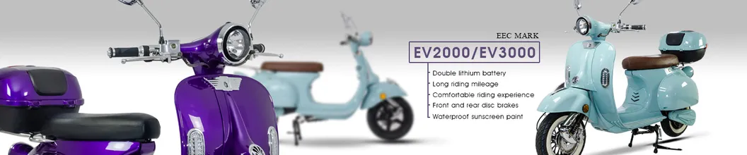 EEC Powerful 2000W High Quality Electric Motorcycle Vespa EV2000--Goldenlion
