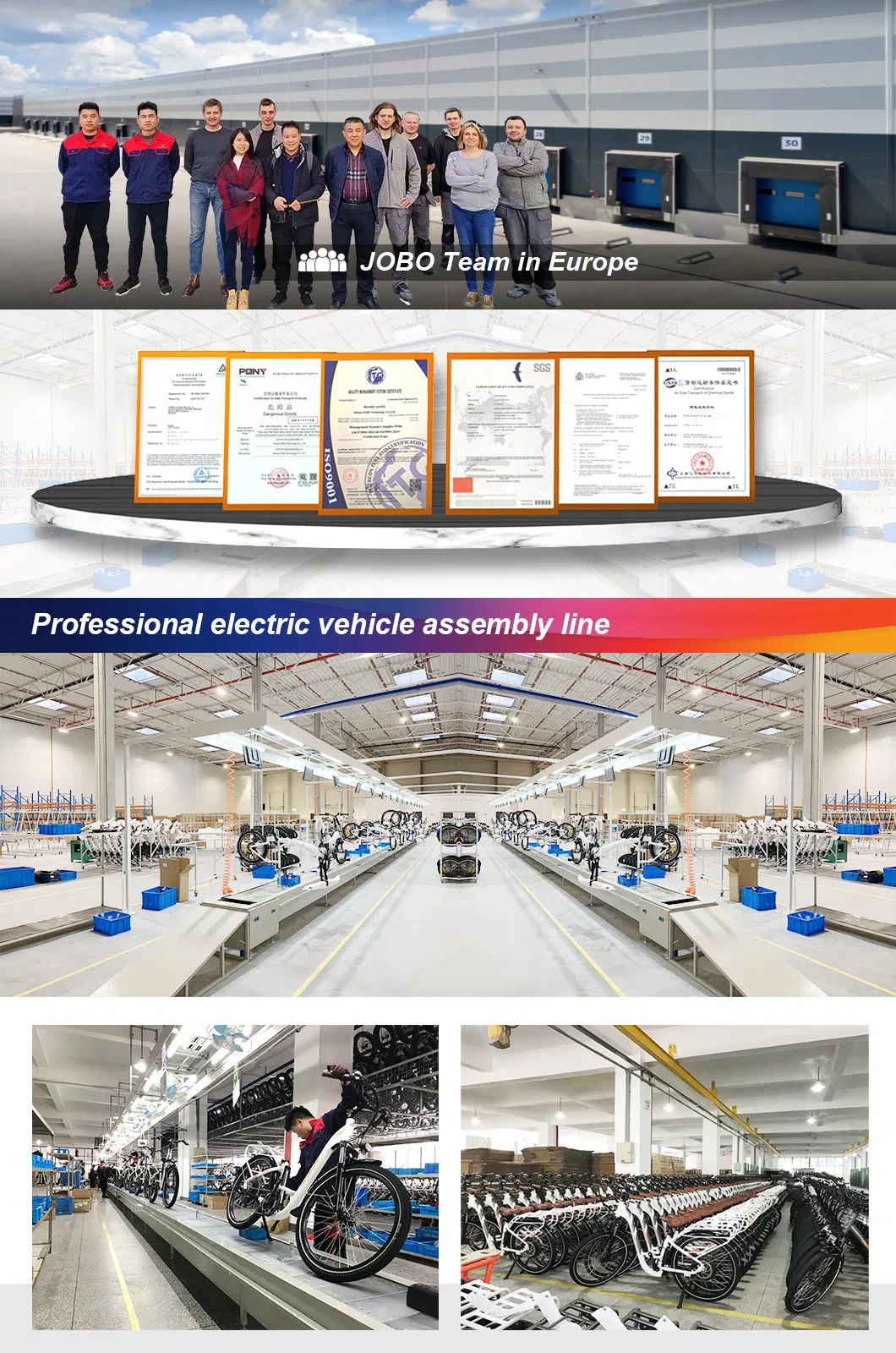 Electric Cargo Bicycle with Front Basket and Rear Rack