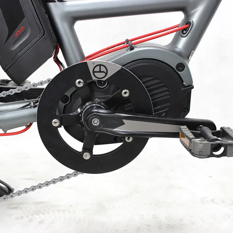 Electric Cargo Bicycle with Front Basket and Rear Rack