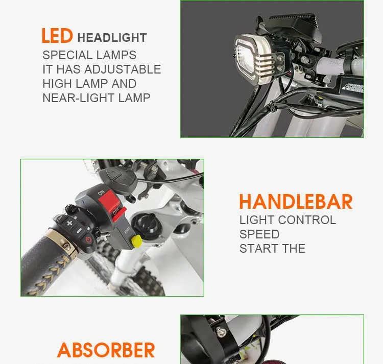 Electric Scooters 5000 Watts Power Sports off Road Bicycle Dirt Bike for Adults