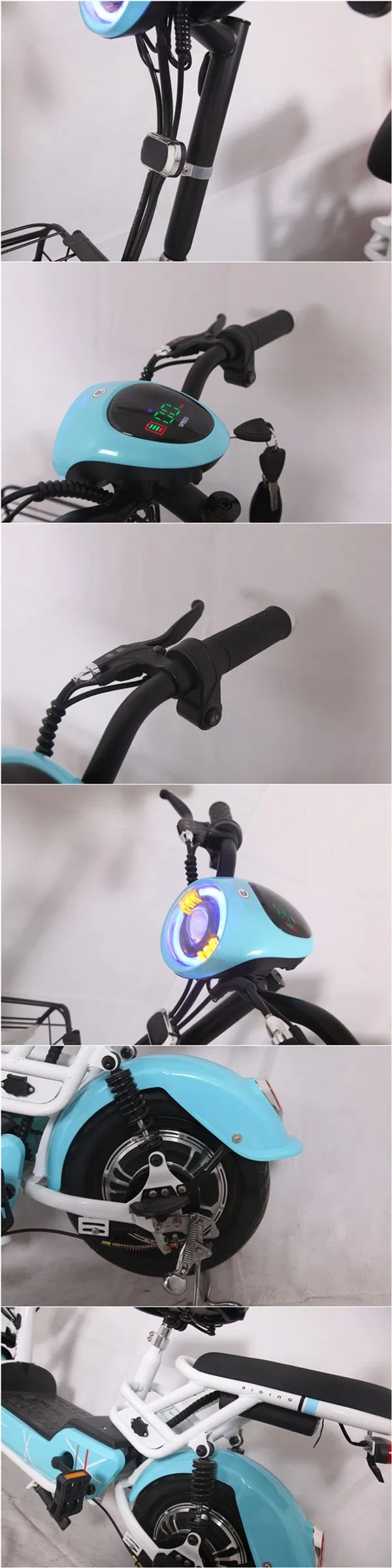 Factory Supply 350W48V12ah City Scooter E Bike Electric Bicycle for 2 Adults