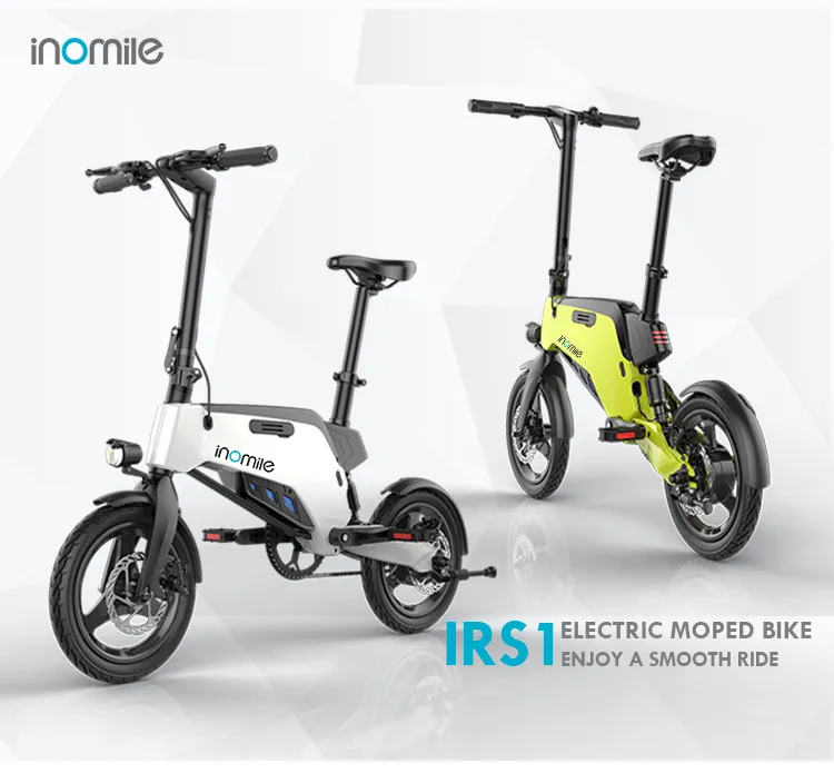 Folding Fast Smart Enduro Electric Moped Pedal Touring Bike