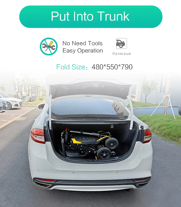 Four Wheel Automatic Electric Mobility Scooter with 2019 New Design