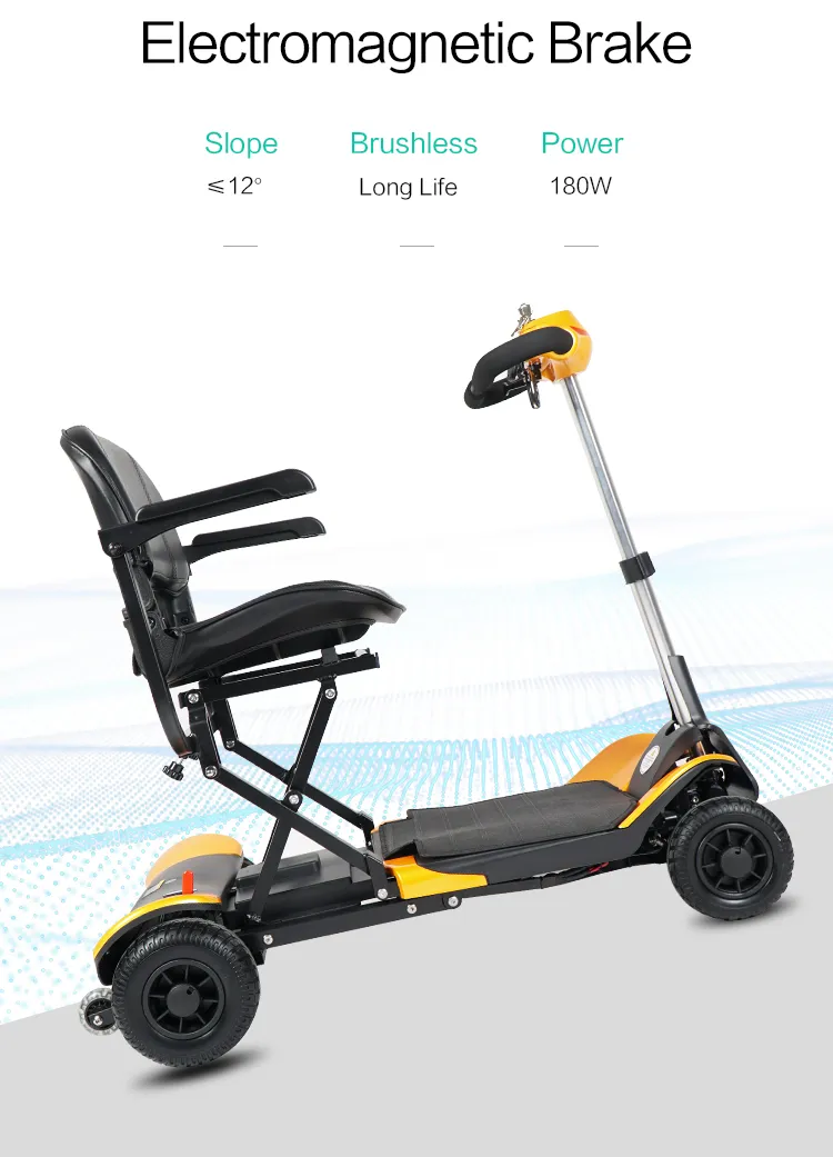 Four Wheel Automatic Electric Mobility Scooter with 2019 New Design