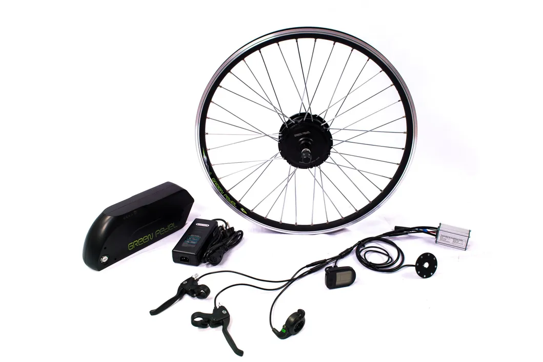 Greenpedel 250W Brushless Hub Motor Conversion Ebike Kit with Tube Lithium Battery and Torque Sensor