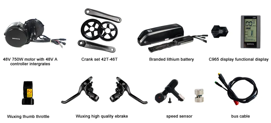 Greenpedel Bafang BBS02 48V 750W MID Drive Motor System