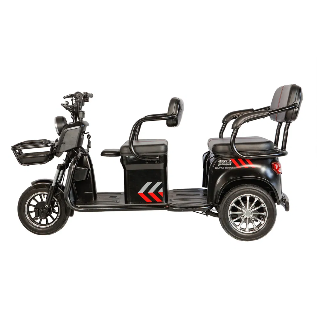 H8 Hot Selling Passenger Electric Tricycle with 48V650W Motor