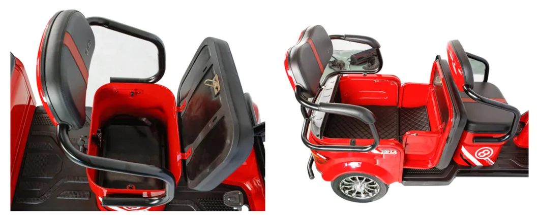 H9 Hot Sale 3 Seat Passenger Electric Three Wheel Adult Bike Tricycle