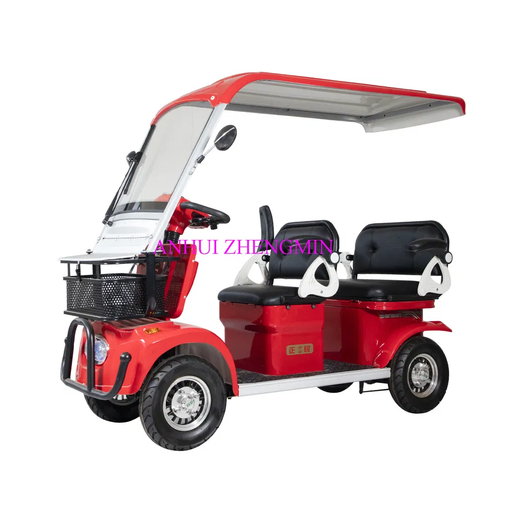 Leisurely Mini Auto Zhengmin Four Wheel Electric Mobility Car 60V500W Motor