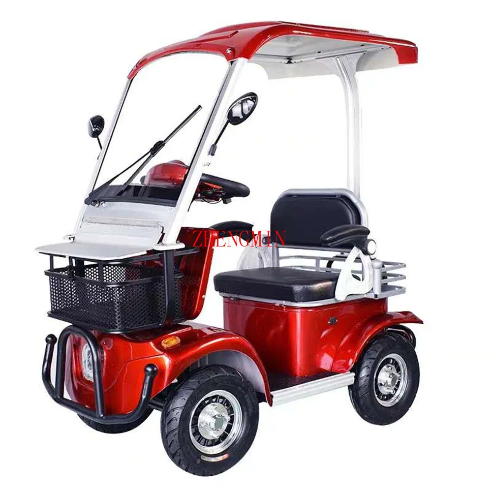 Leisurely Mini Auto Zhengmin Four Wheel Electric Mobility Car 60V500W Motor