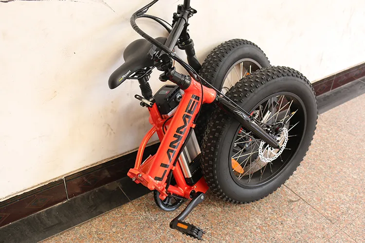 Lianmei Bikes Premium 36V Full Power Folding Electric Bike with 250W 8fun Motor