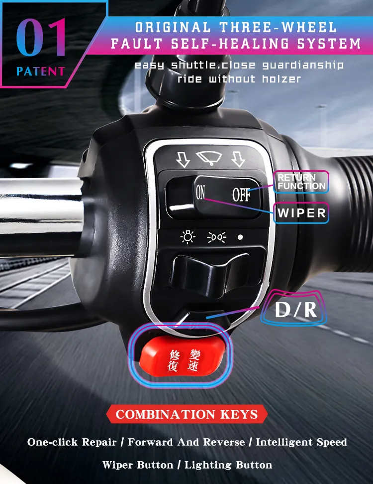 Motorcycle Pedal Cargo Tricycles for Sale Wheels Scooter Tricycle Himiway Bike Tandem Bicycle Fat Tire Folding Ztr Roadster Electric 3 Wheel Reverse Trike