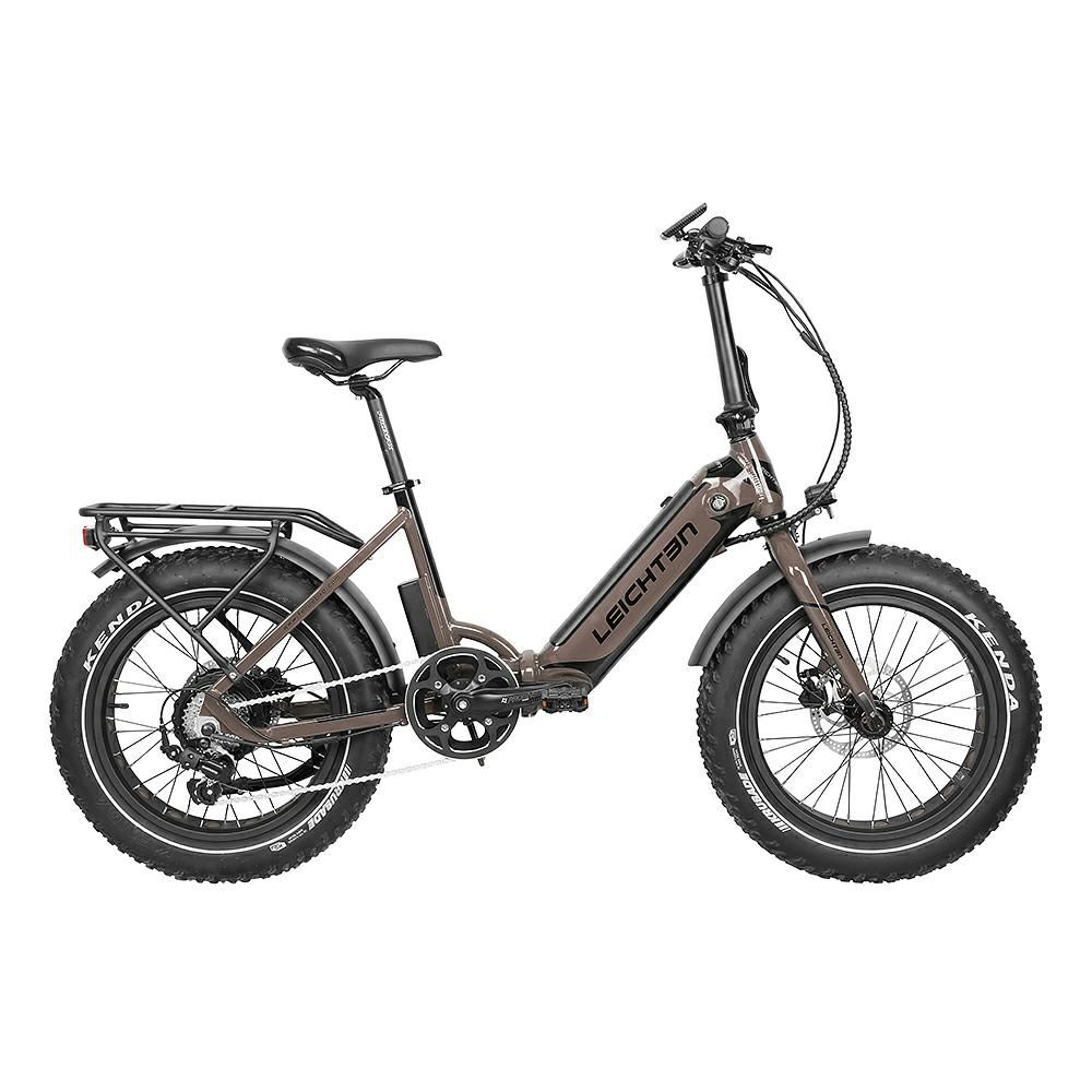 New Arrival Paselec Electric Fat Tire Folding Bike 20" Ebike 7 Speed Gears 500W 100 Miles with 10.4-14ah Battery